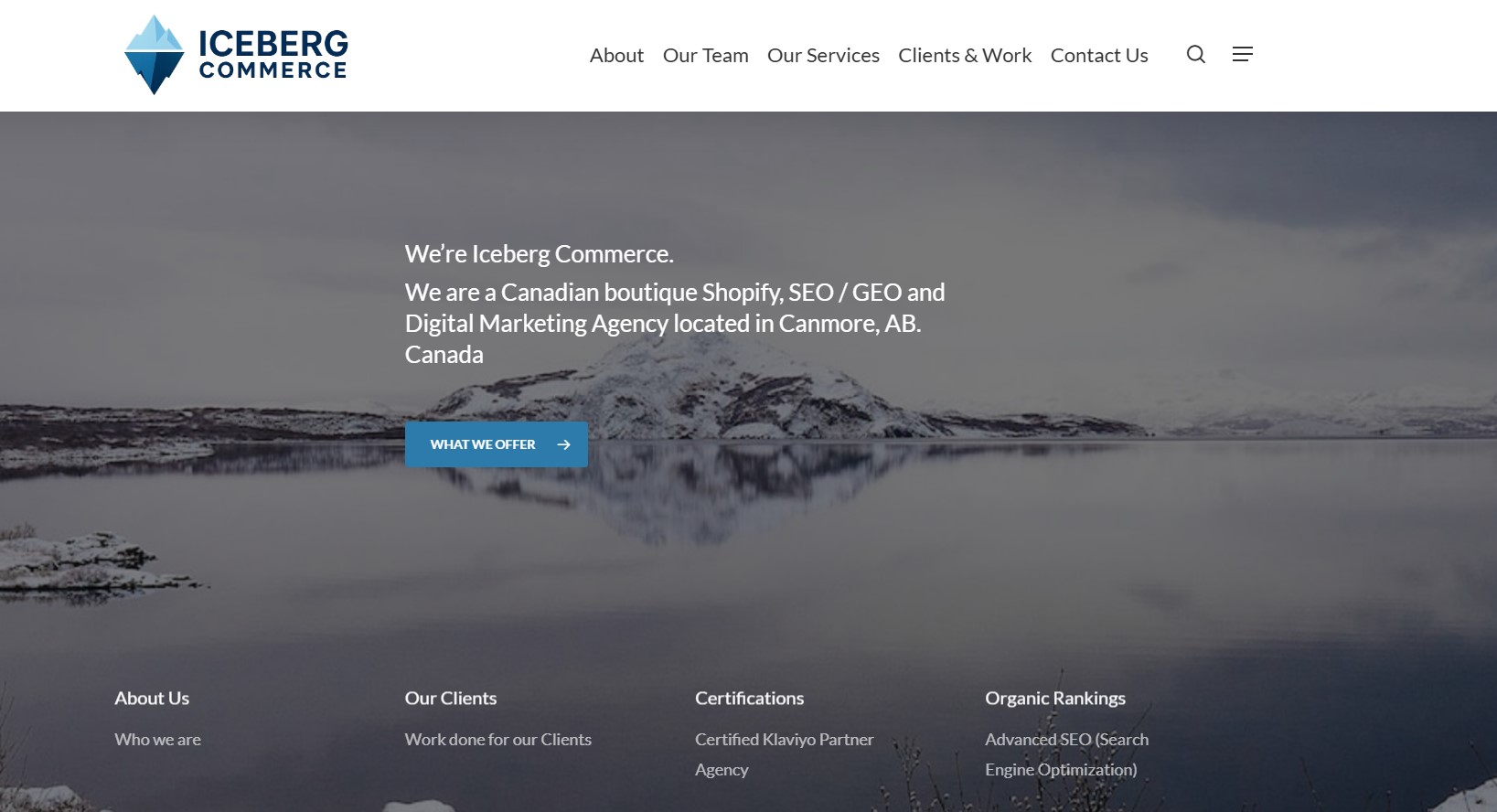 Iceberg Commerce agency overview 1